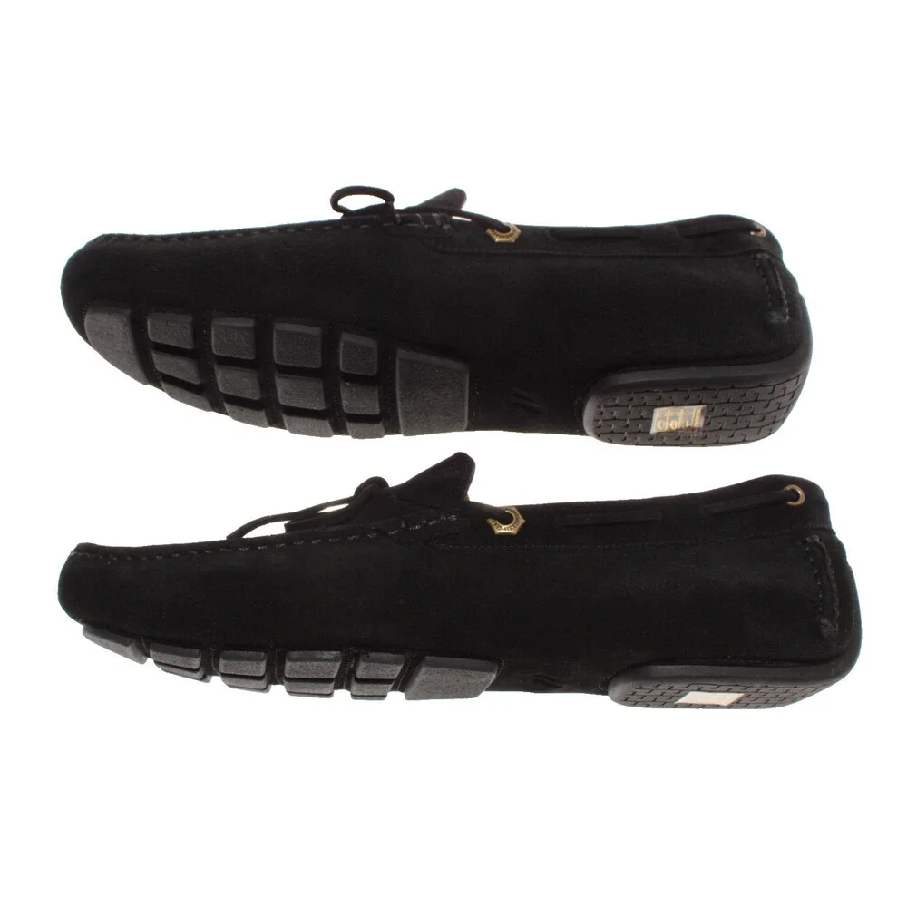 Piloti NWB Atlas Slip On Mocassins Size 9 US in Black Suede Made in Portugal